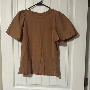 A New Day Tan Textured Top